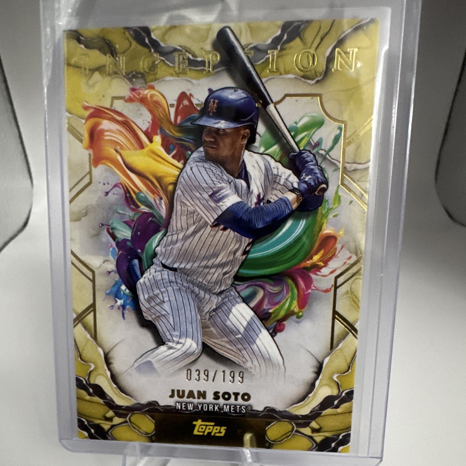 🔥🔥🔥Topps Inception 2025 Juan Soto New York Mets #15 Serial Numbered 039/199