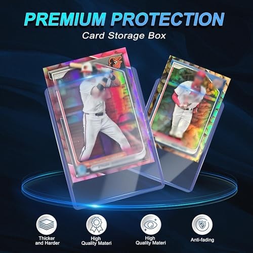 Card Sleeves 1000 Count Hard Plastic Protectors 3X4 Inches for Trading Sports