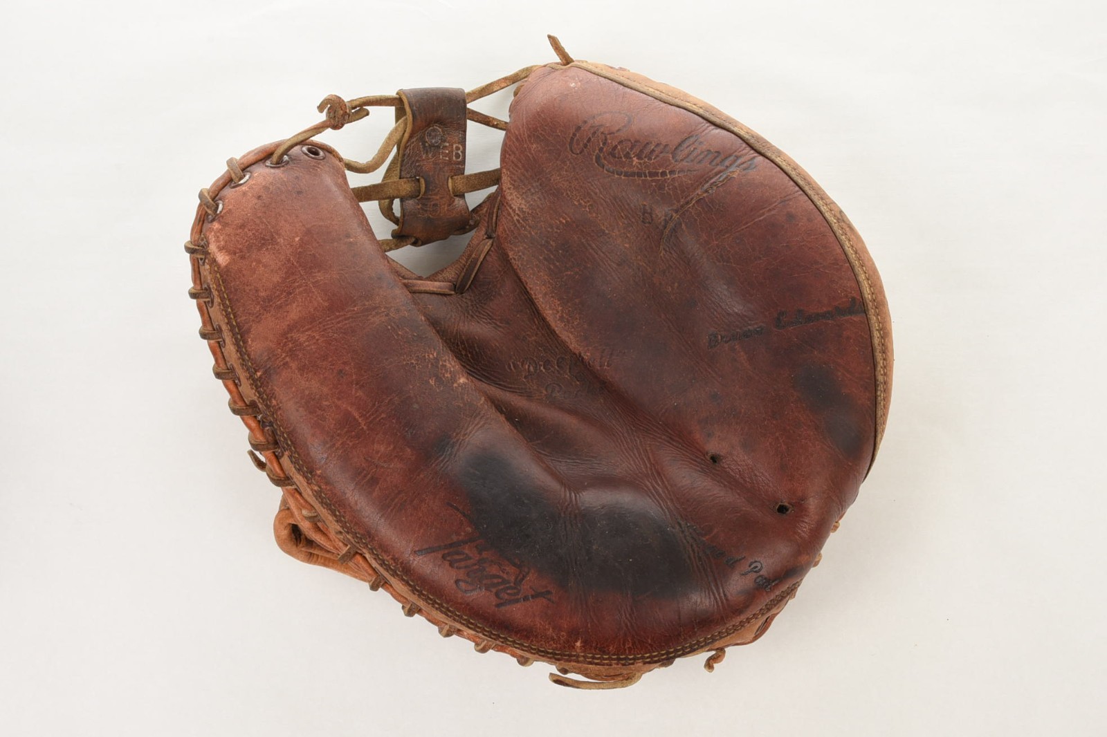 Vintage Rare Rawlings Bruce Edward’s Brooklyn Dodgers Catchers Mitt