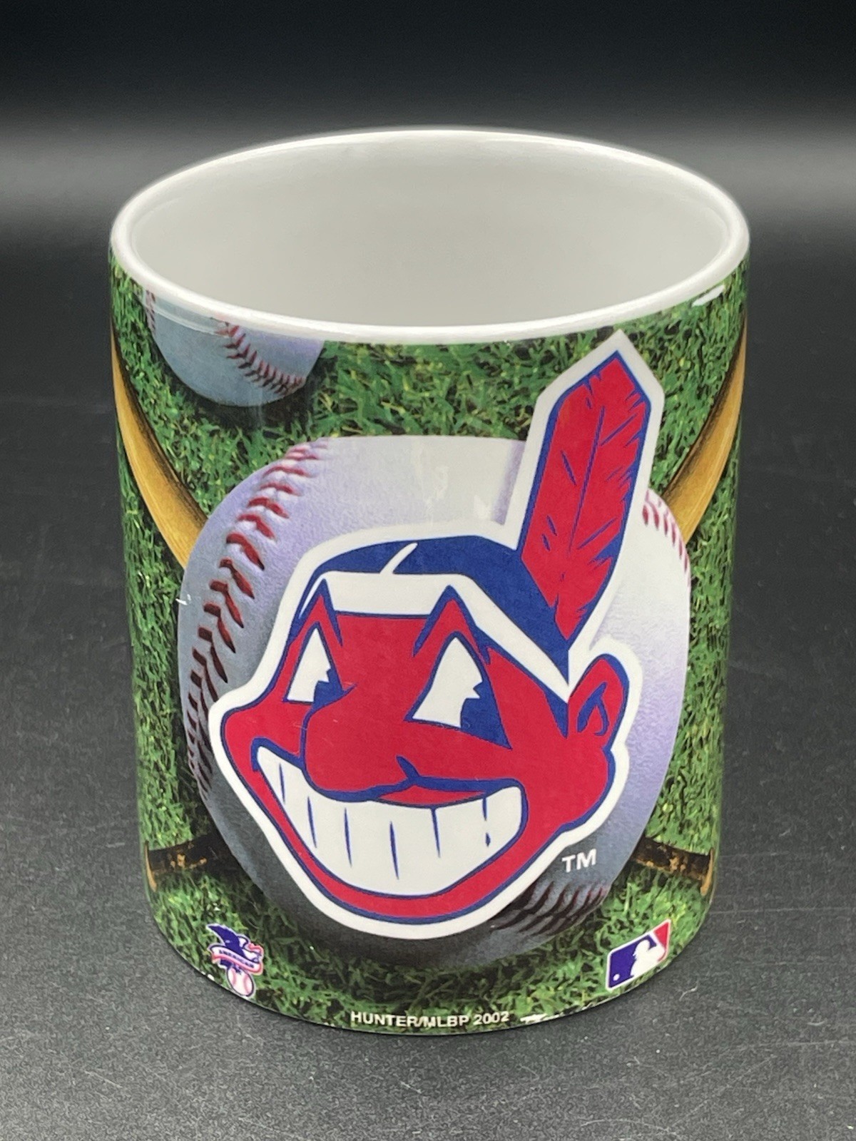 2002 MLB Baseball Cleveland Indians Chief Wahoo Logo Coffee Mug