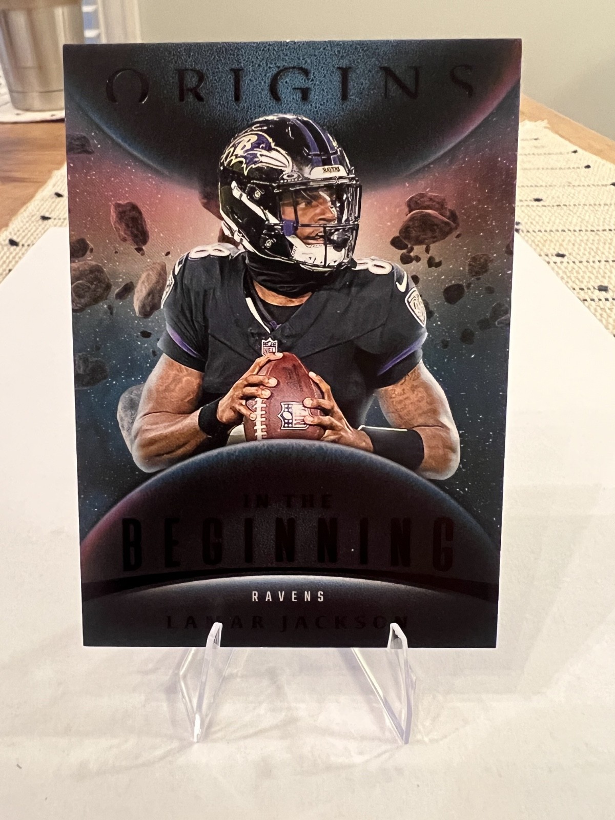 2025 Panini Origins – Lamar Jackson In The Beginning Case Hit #7 Ravens SSP