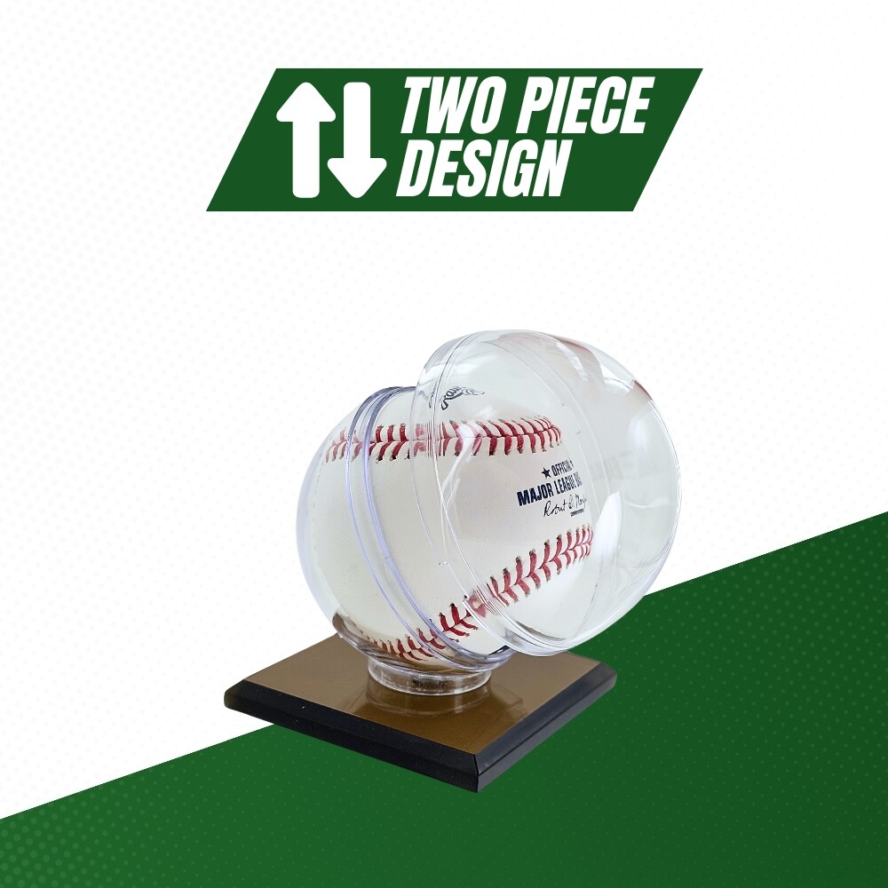 ACRYLIC BASEBALL DISPLAY CASE HOLDER with Black Base