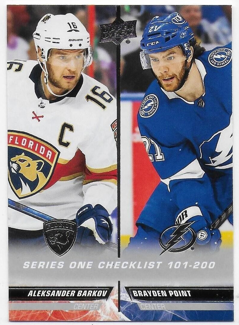 2022-23 Upper Deck #200 Aleksander Barkov / Brayden Point CL – Panthers / Tampa