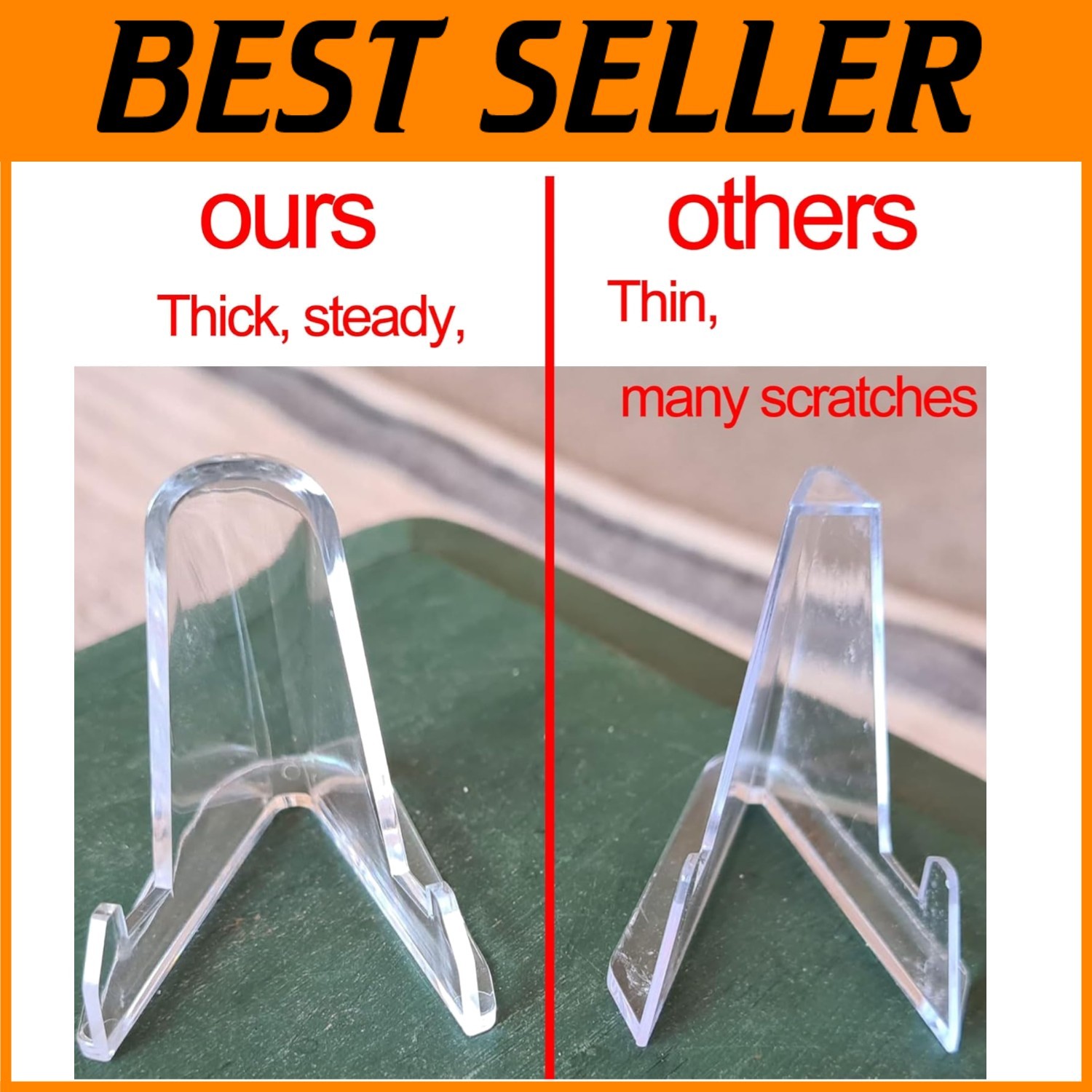 Baseball Cards Display Stands – 24 Pcs
