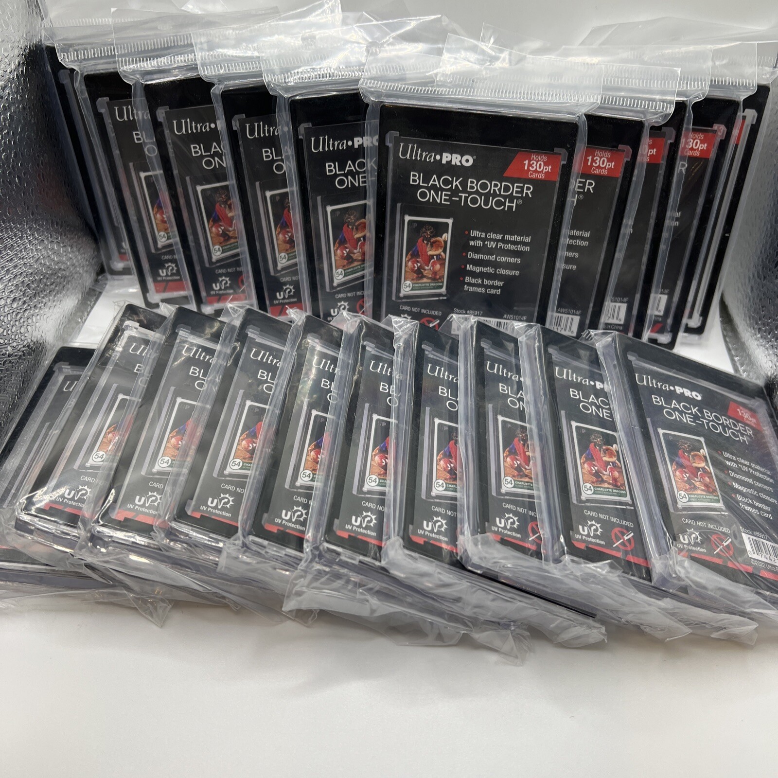Ultra Pro One-Touch Magnetic Card Holder BLACK BORDER 130pt Point, LOT of 20