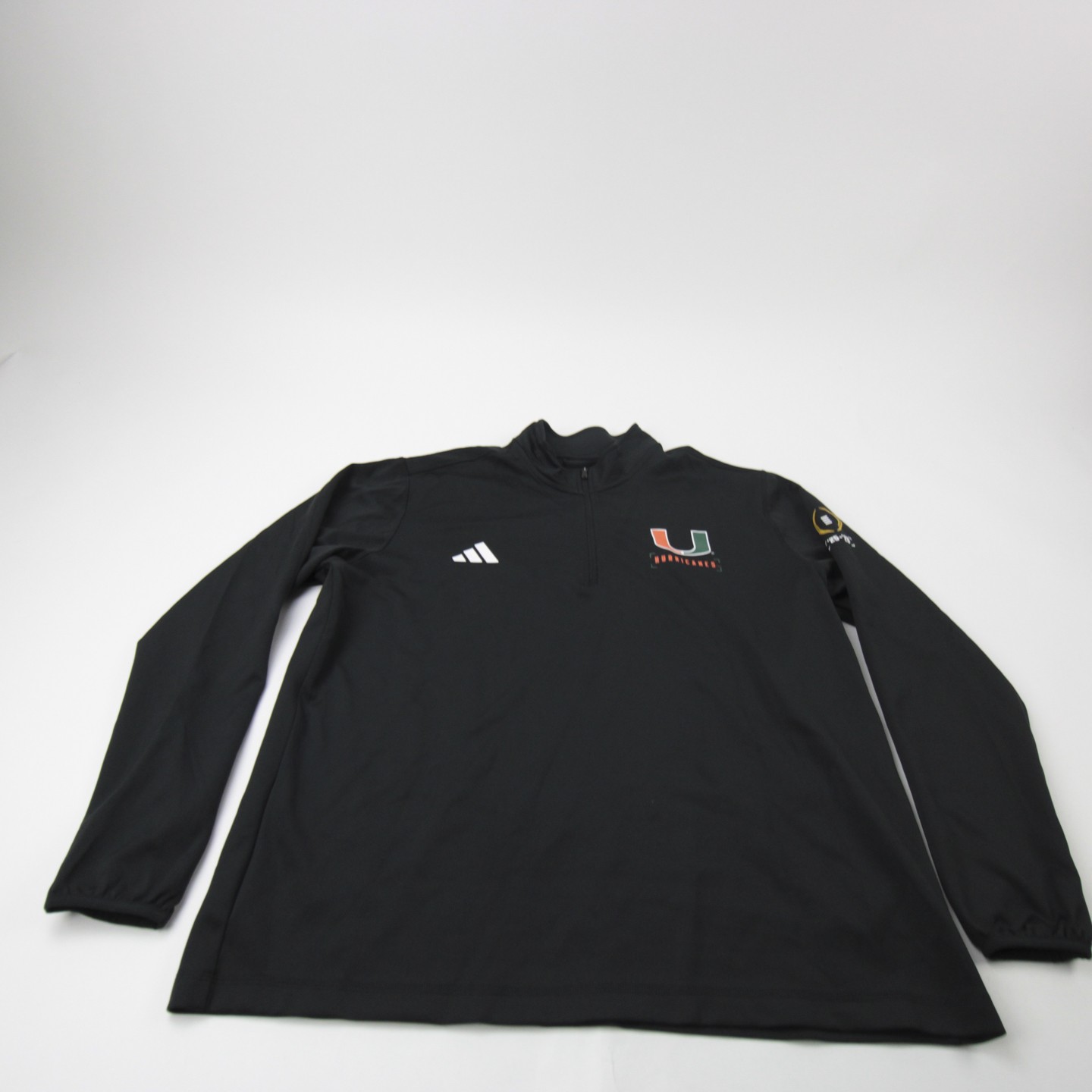 Miami Hurricanes adidas Pullover Men’s Black New without Tags XL