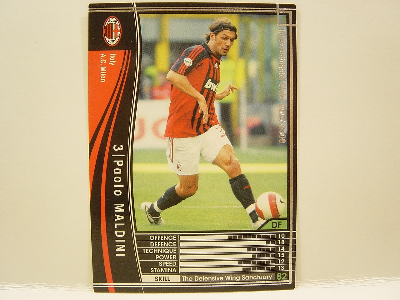 Panini WCCF 2007-08 Paolo Cesare Maldini 1968 Italy　No.3 AC Milan Serie A DF#228