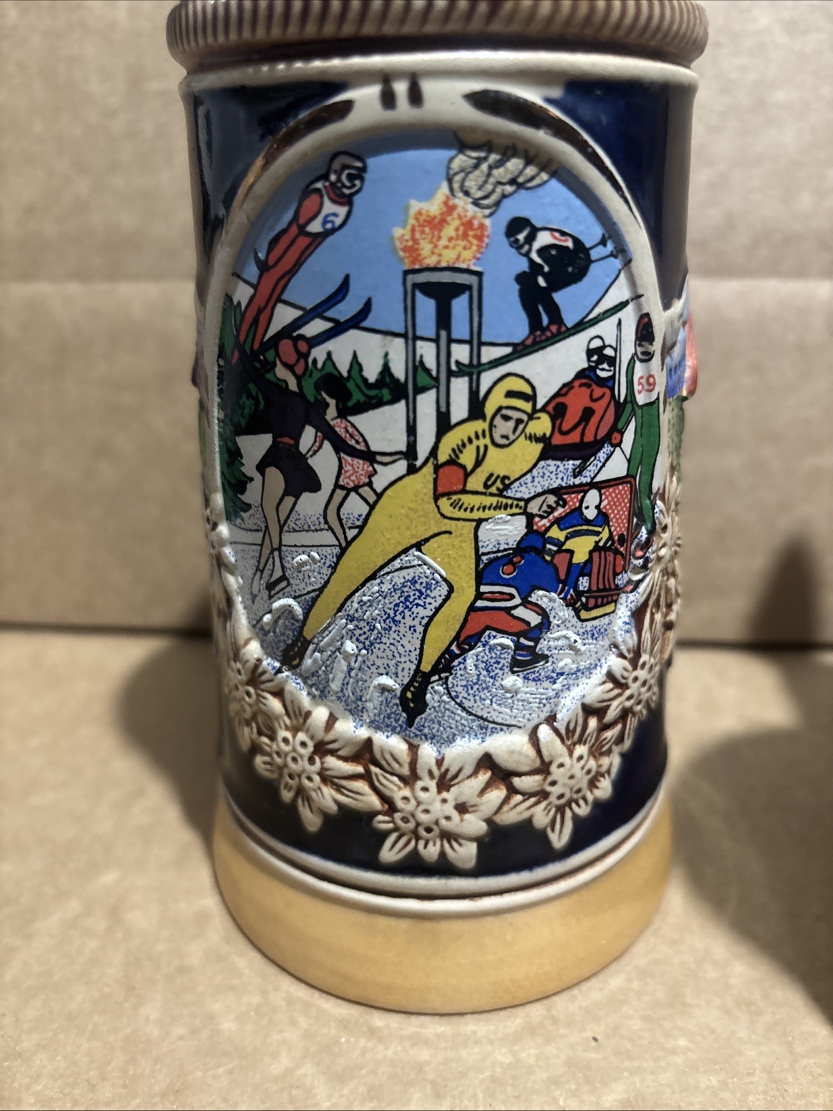 Lake Placid 1980 Winter Olympics German Mader’s Stein 1/7500 Eric Heiden – Qty 1