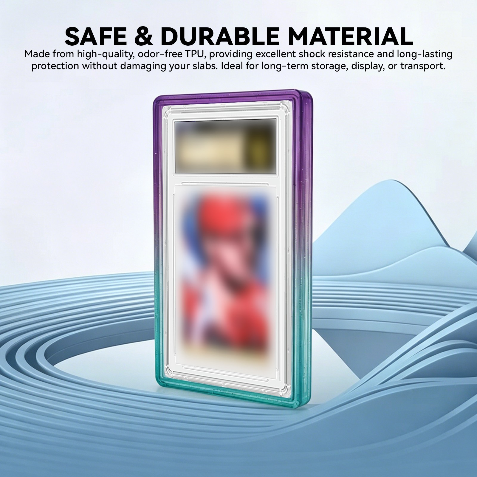 Graded Card Slab Bumper Guard Protector TPU Case Clear Back for CGC Trading 35PT