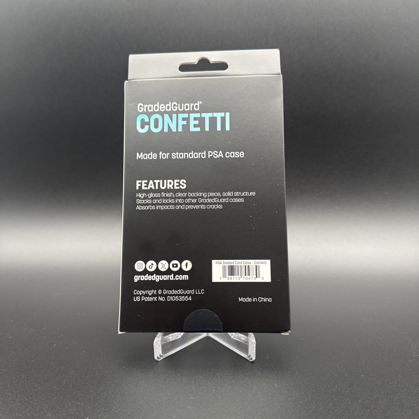 GradedGuard PSA Protective Card Case Limited Edition Confetti – Brand New
