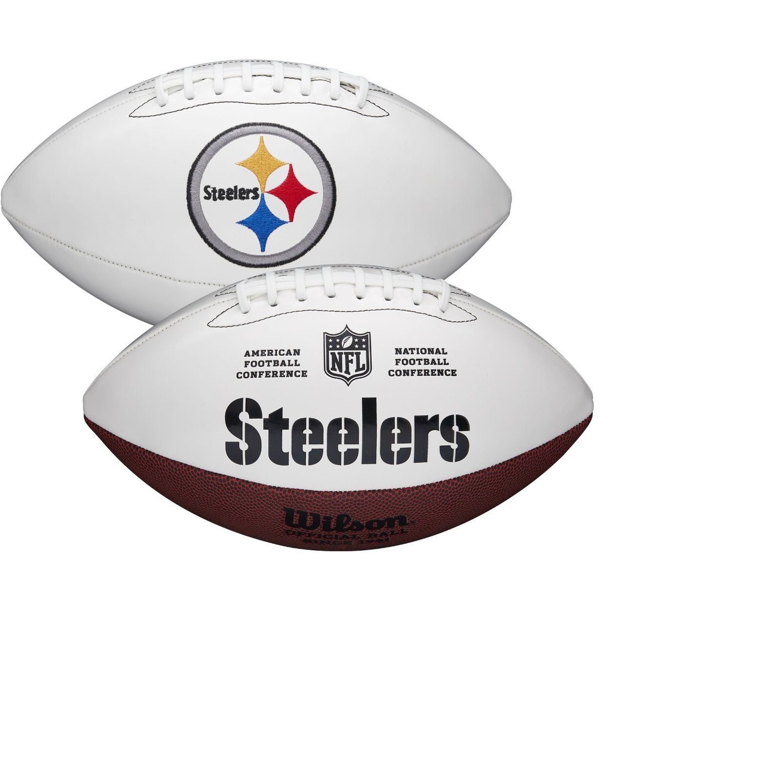 Pittsburgh Steelers Full Size Autograph Signature Series White Panel Football