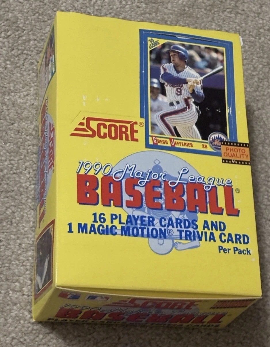 1990 Score Baseball Box 36 SEALED PACKS Frank Thomas Bo Jackson Price Club Wrap