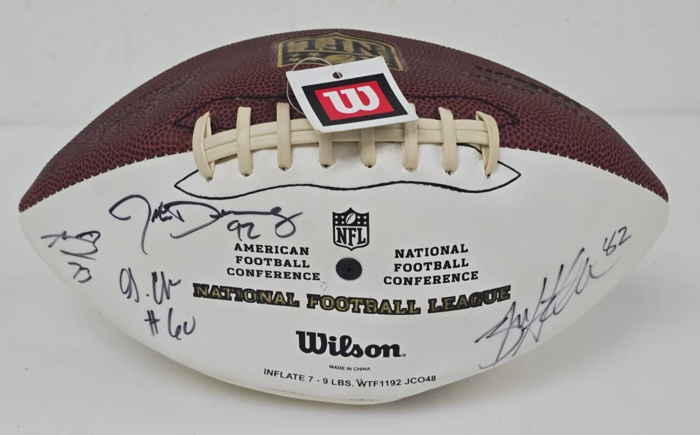 2010 Miami Dolphins Team Signed Wilson The Duke WTF1192 NFL Footbal (Brand New)