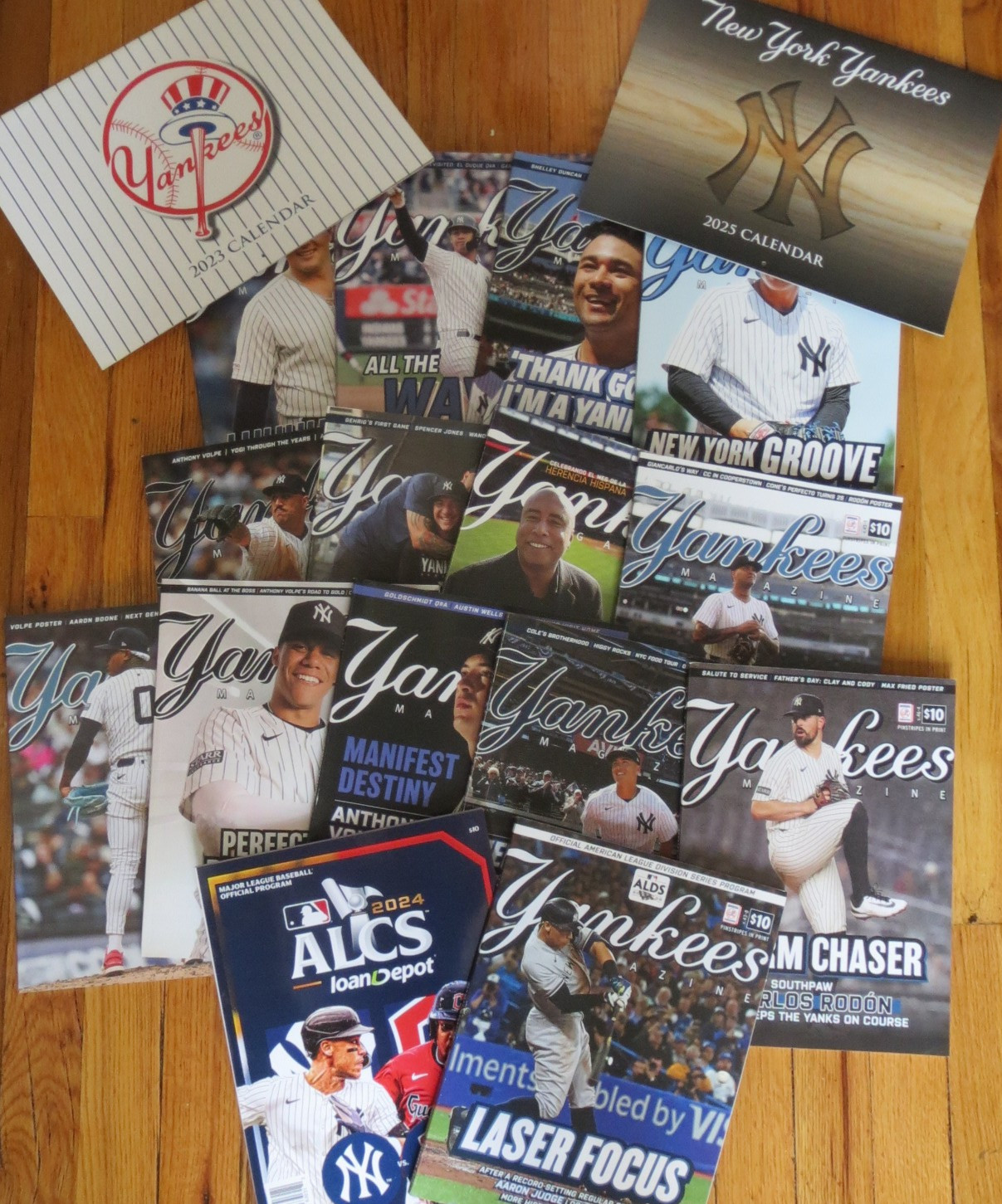 New York Yankees Magazine Lot 15 Pcs 2022-2025 & 24/25 Calendars ALCS Playoff