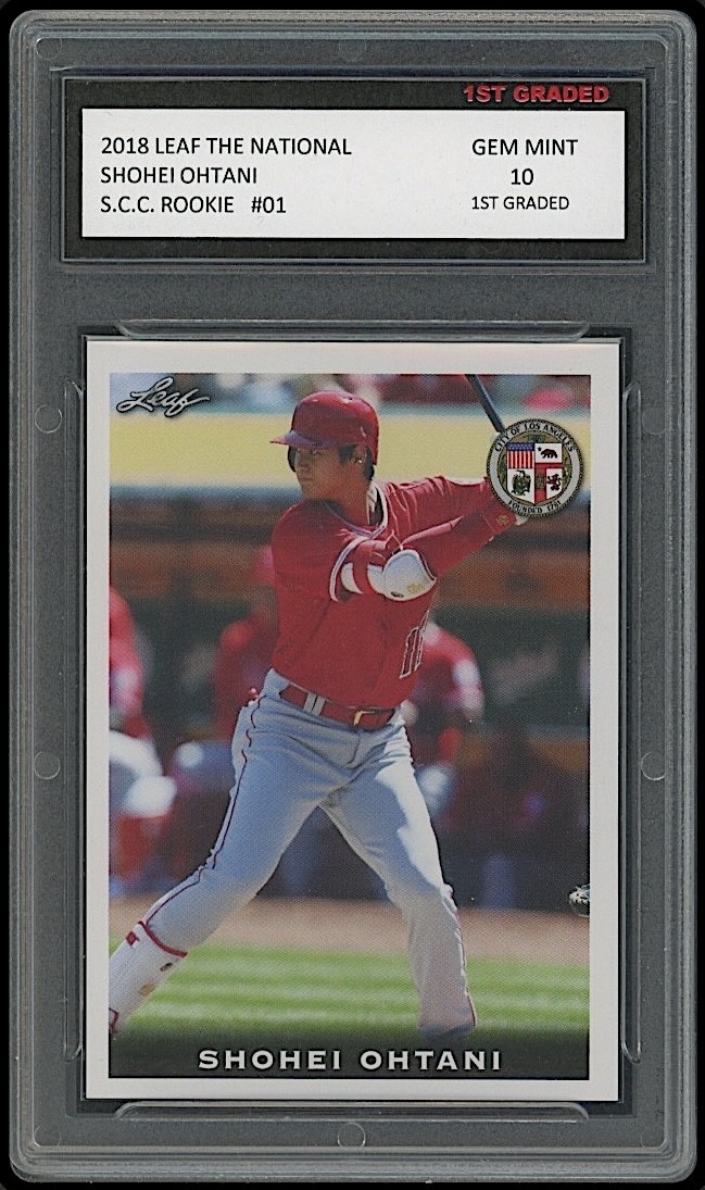 Shohei Ohtani 2018 The National #01 Rookie Card RC Angels/Dodgers 1st Graded 10