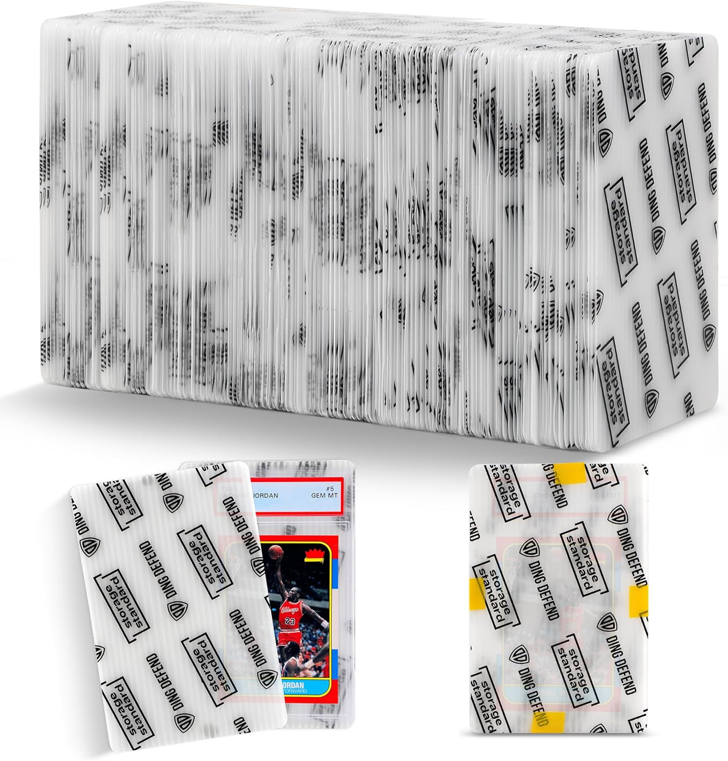 Card Protectors Trading Cards Shipping Supplies, 110-Pack 4” X 6” Graded Card