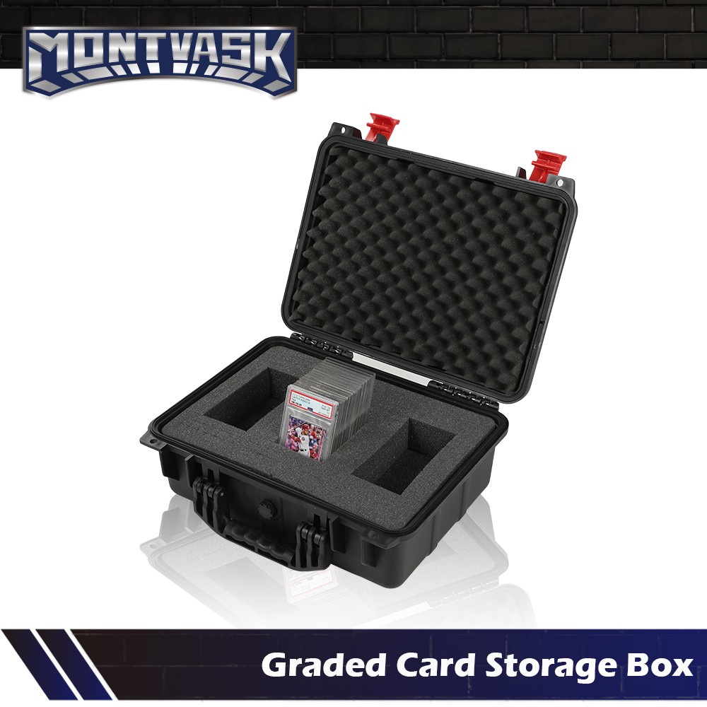 [50CT 150CT] Weatherproof Graded Card Storage Box Case Slab Holder Protector NEW