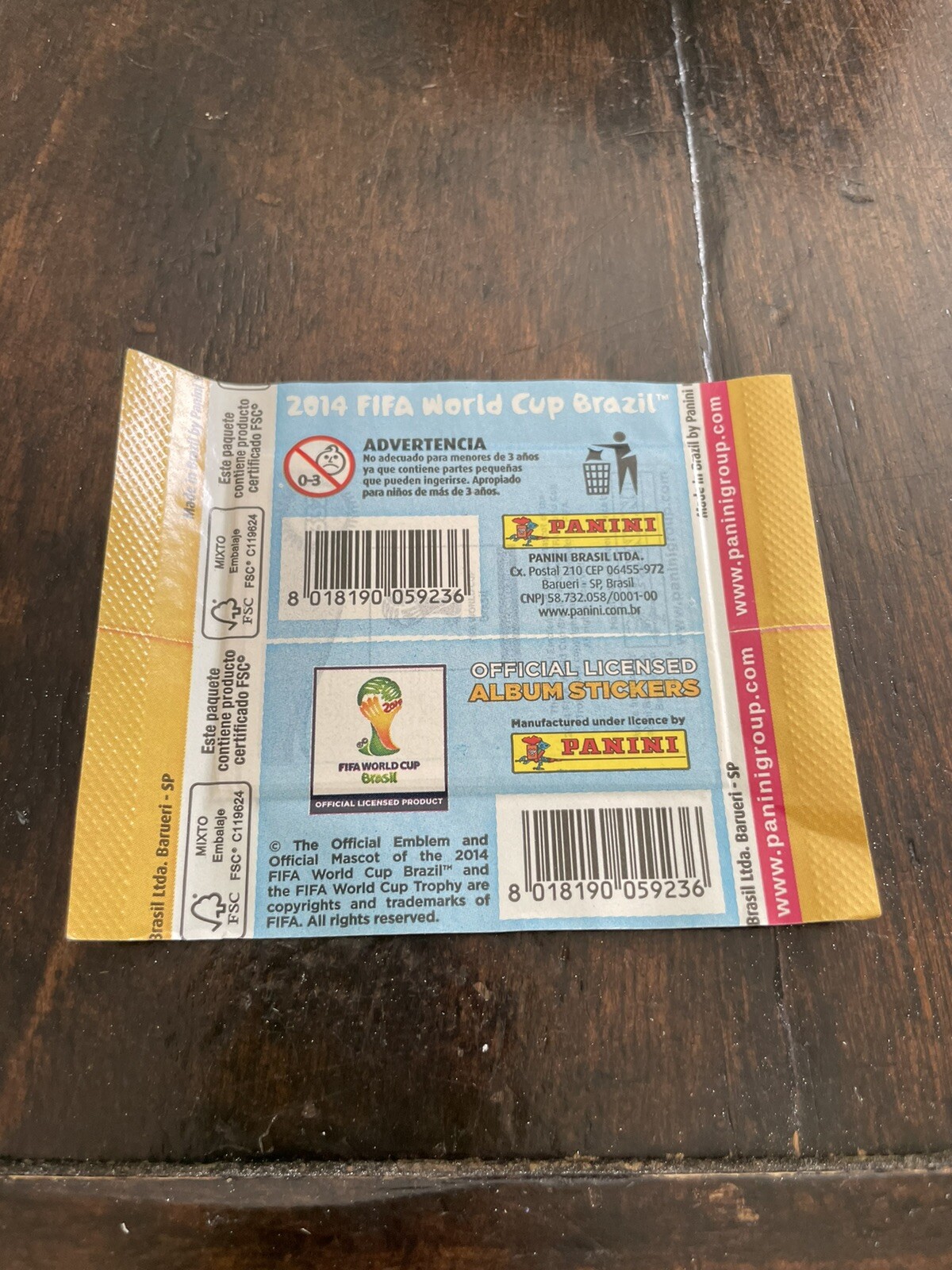 (1) Sealed Pack (5 Stickers) 2014 Panini World Cup Soccer Germany Champions