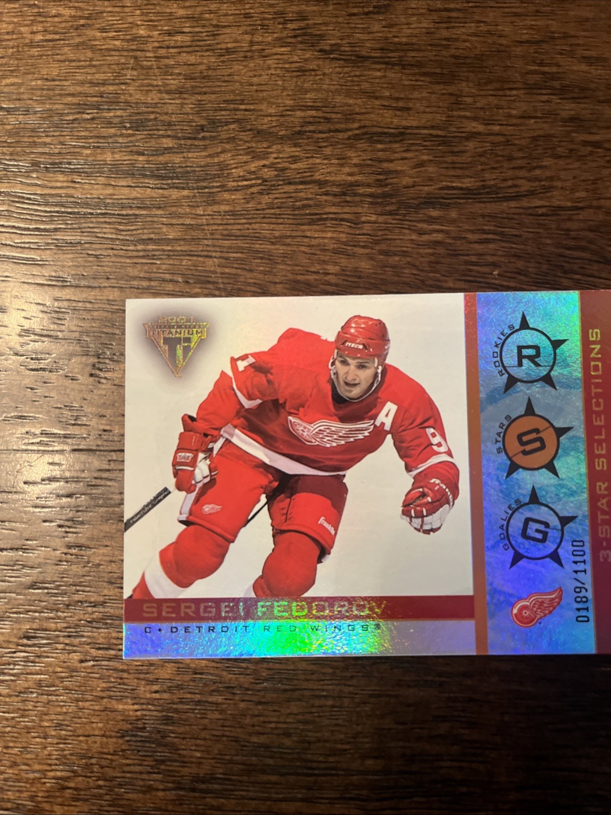 2000-01 Pacific Private Stock Titanium – 3-Star Selections Sergei Fedorov /1100