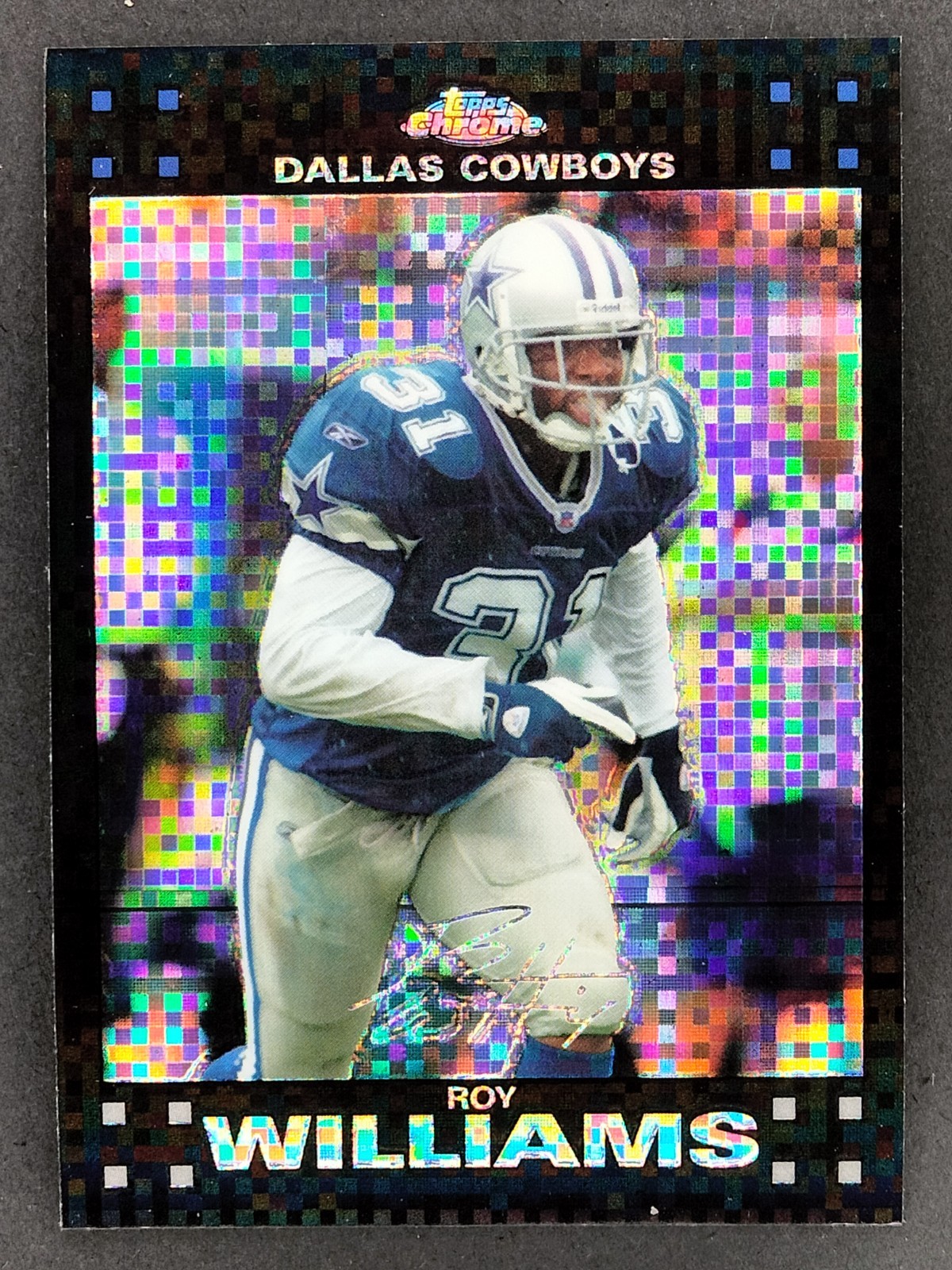 2007 Topps Chrome – Roy Williams #TC37 X-Fractor Dallas Cowboys Legend