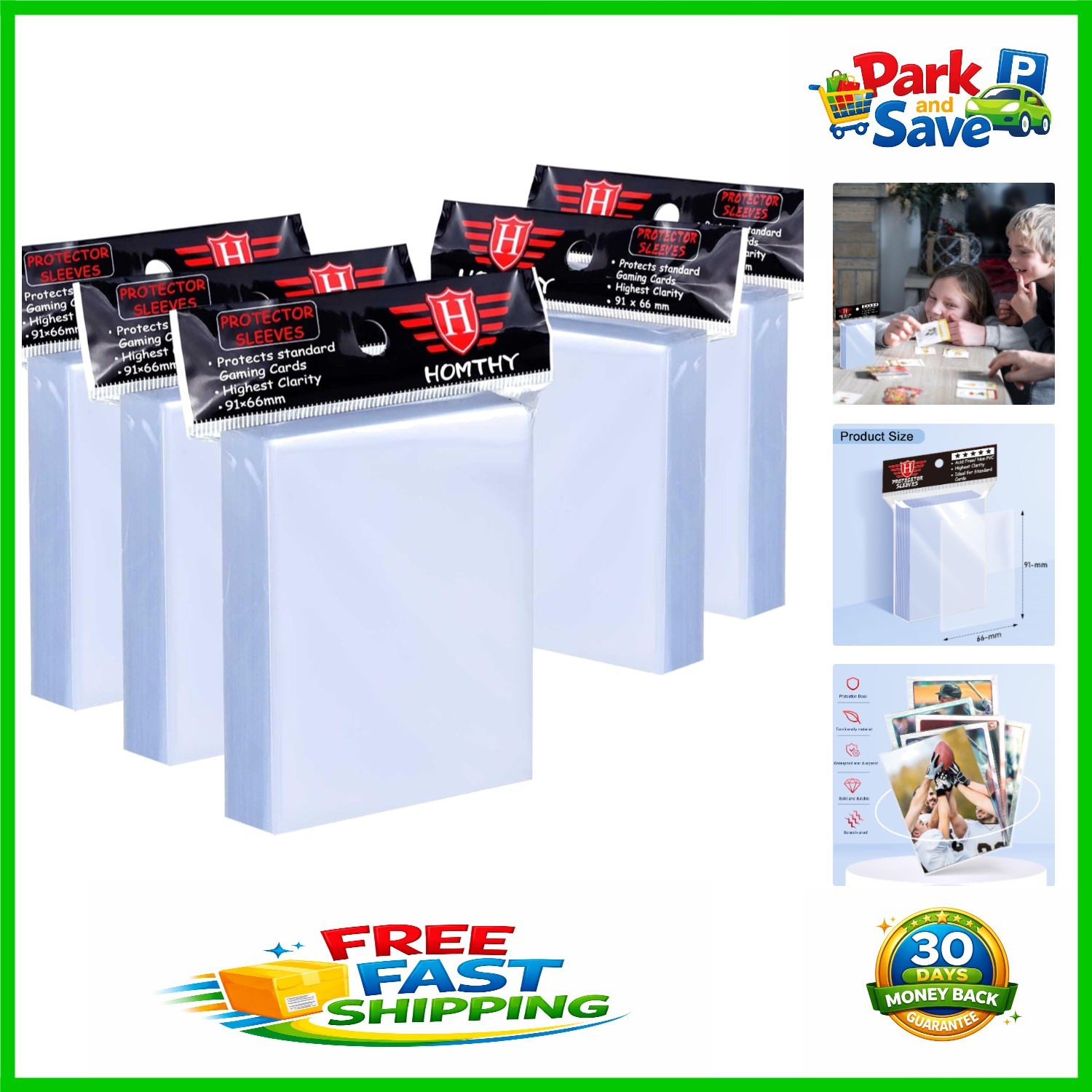 500-Count Clear Card Sleeves – Protect, Store & Display Your Collection