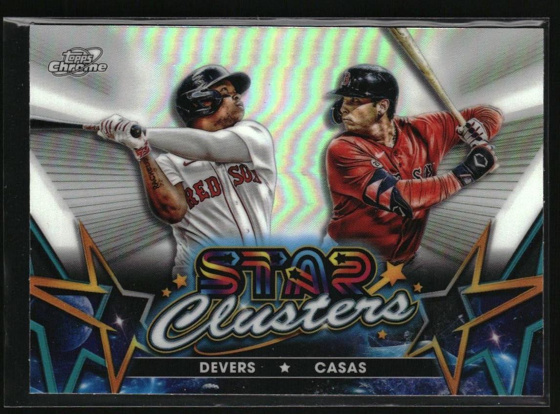 2023 Topps Cosmic Chrome Star Clusters Devers / Casas #SC-15 Red Sox