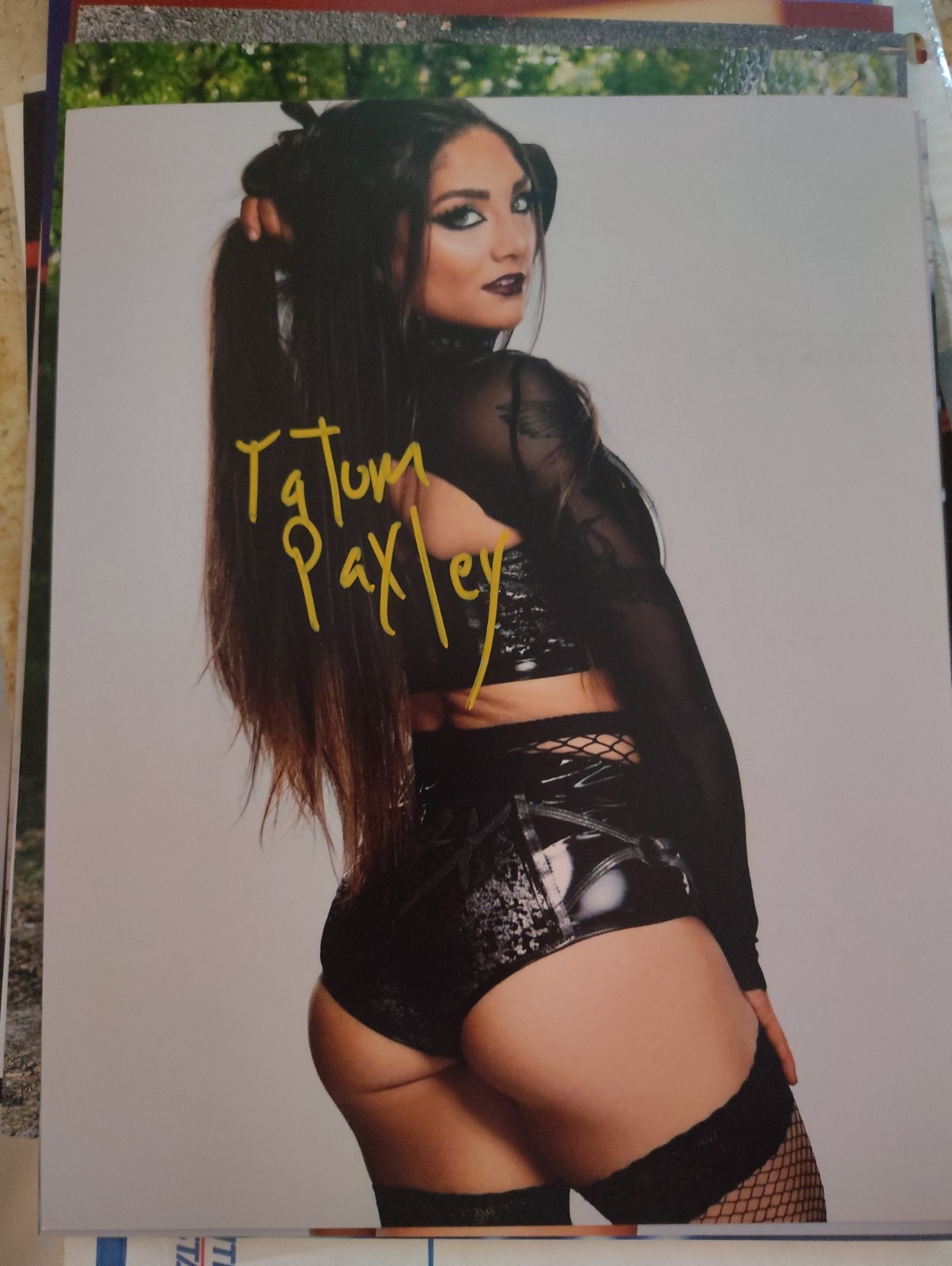 Tatum Paxley Signed Super Sexy Photo Wwe Next Belt