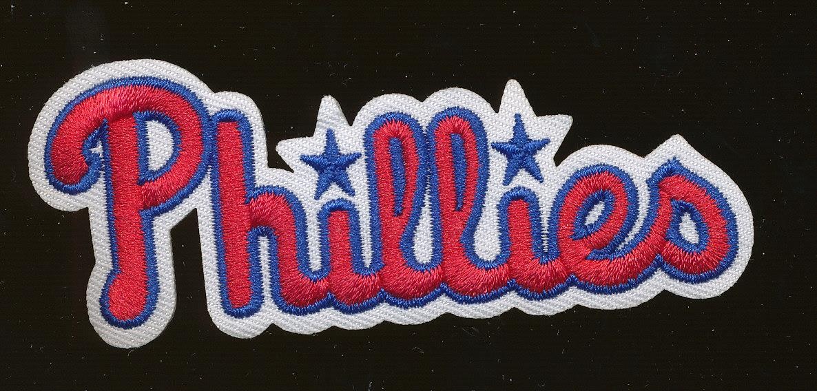 3-1/2″ x 1-3/8″ Embroidered Patch – Philadelphia Phillies Woodmark Logo 1992-