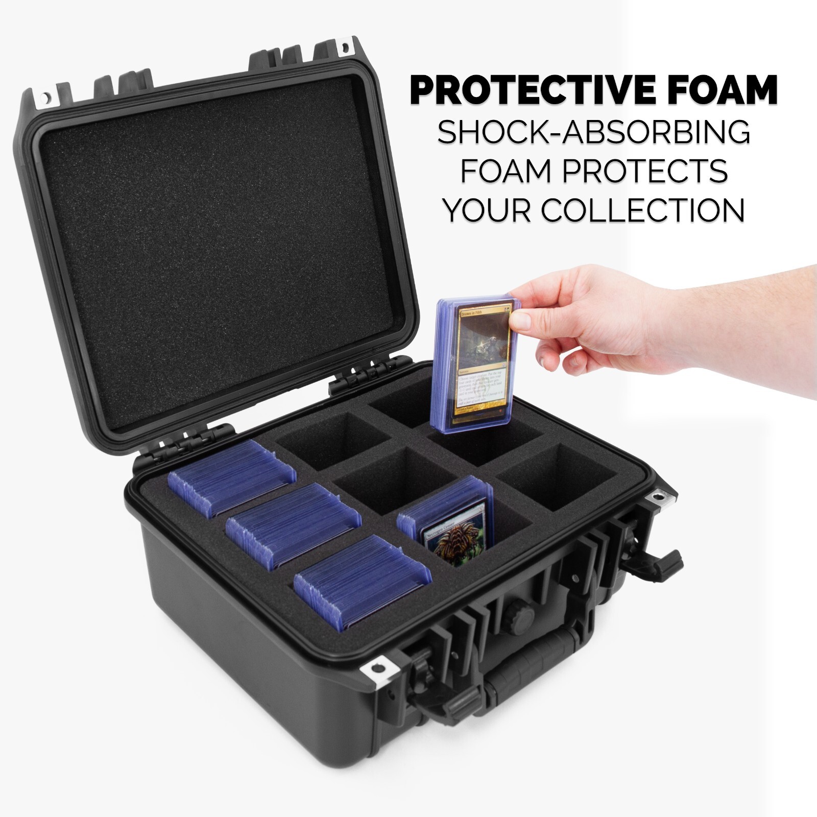 CM Top Loader Card Case For Toploaders in Waterproof Toploader Storage Box Foam