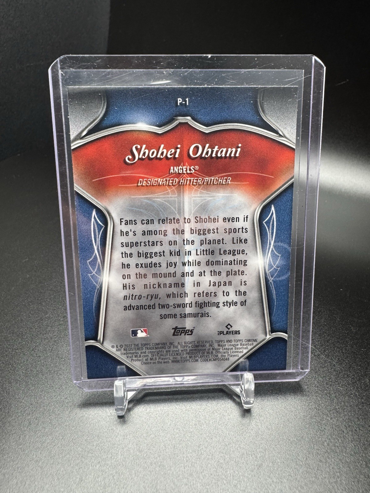 🔥SHOHEI SPARKLE REFRACTOR🔥2022 Topps Chrome – Pinstriped Shohei Ohtani #P-1