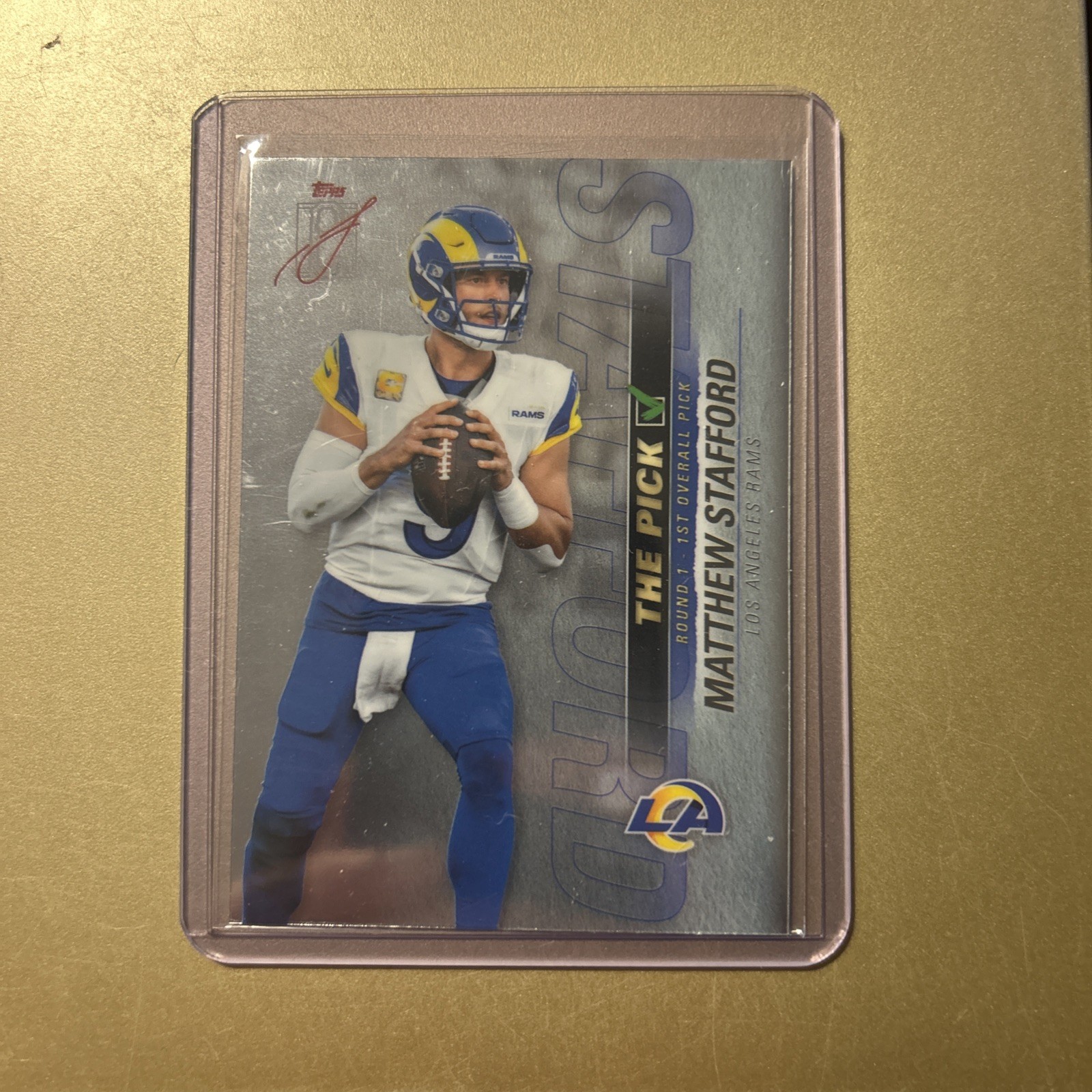 2025 Topps Signature Class #TP-18 Matthew Stafford The Pick
