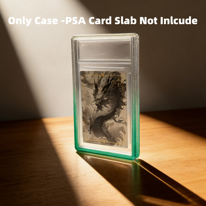 1/5/10pcs Gradient Bumper Guard Case for 35PT PSA Graded Card Slab W/ Back Panel