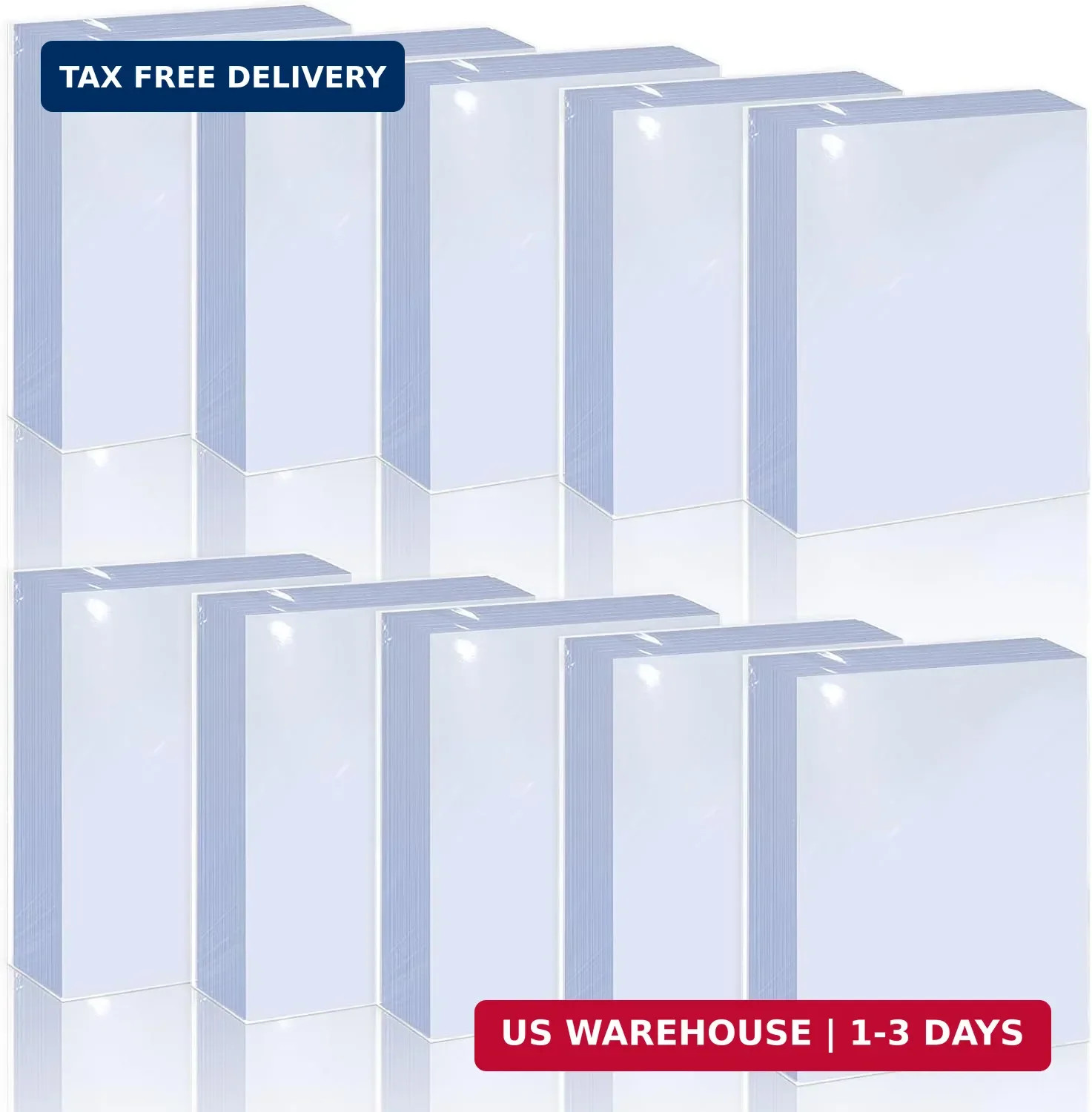 1000 Counts Premium Standard Baseball Trading Card Sleeves, Plastic Clear Protec