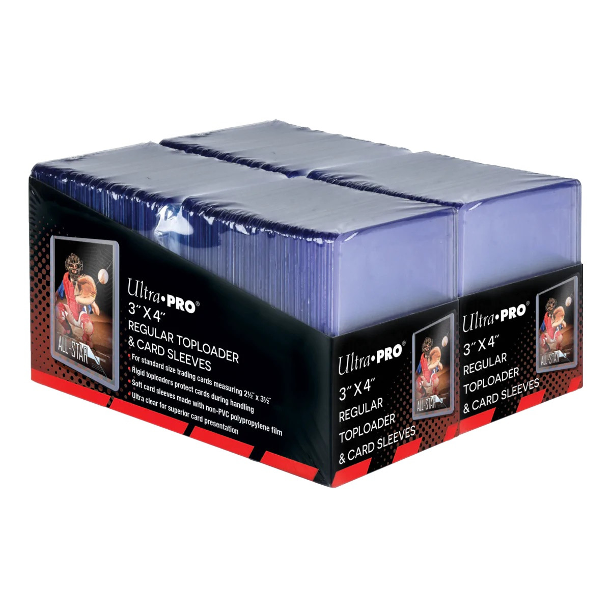 3″ x 4″ Clear Regular Toploaders and Soft Sleeves Bundle (200 count)