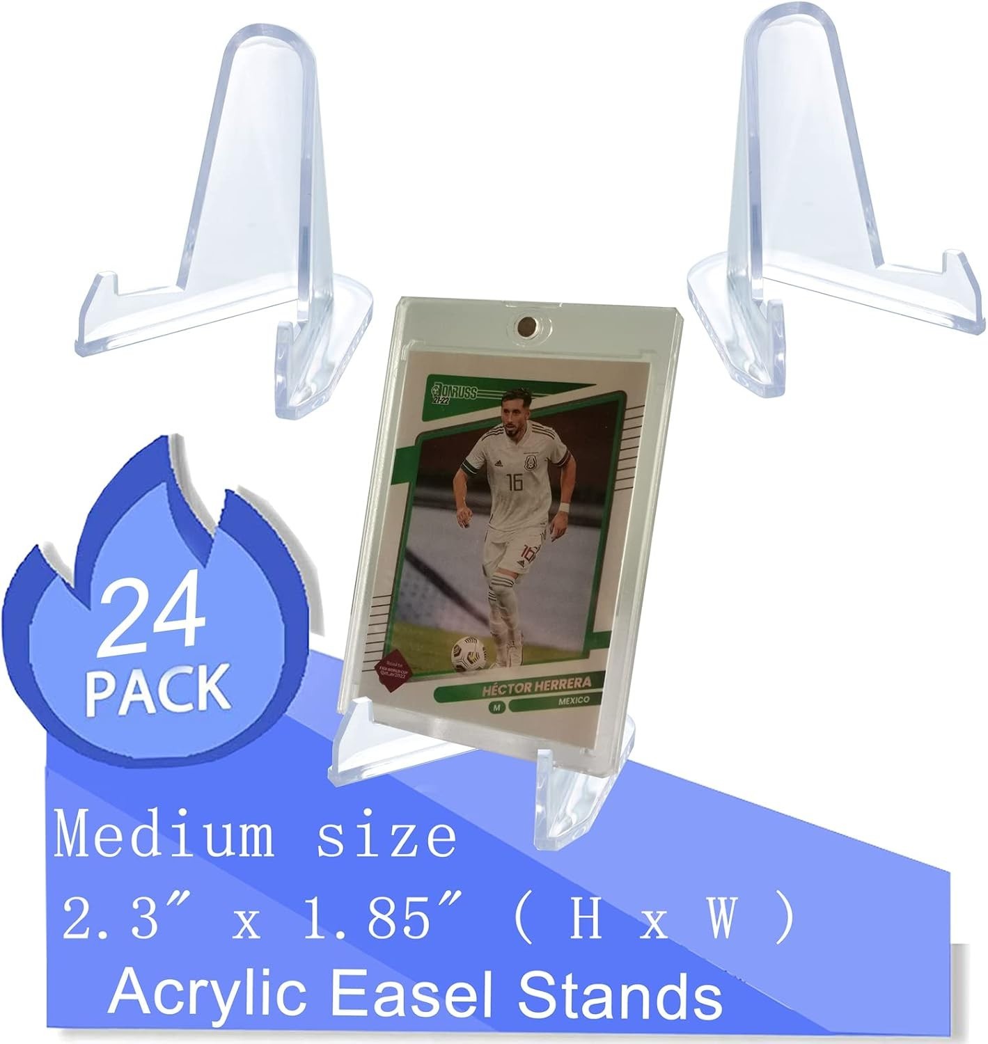 Thickened 2.3” Acrylic Display Stands – For Baseball, Sports & Trading Cards