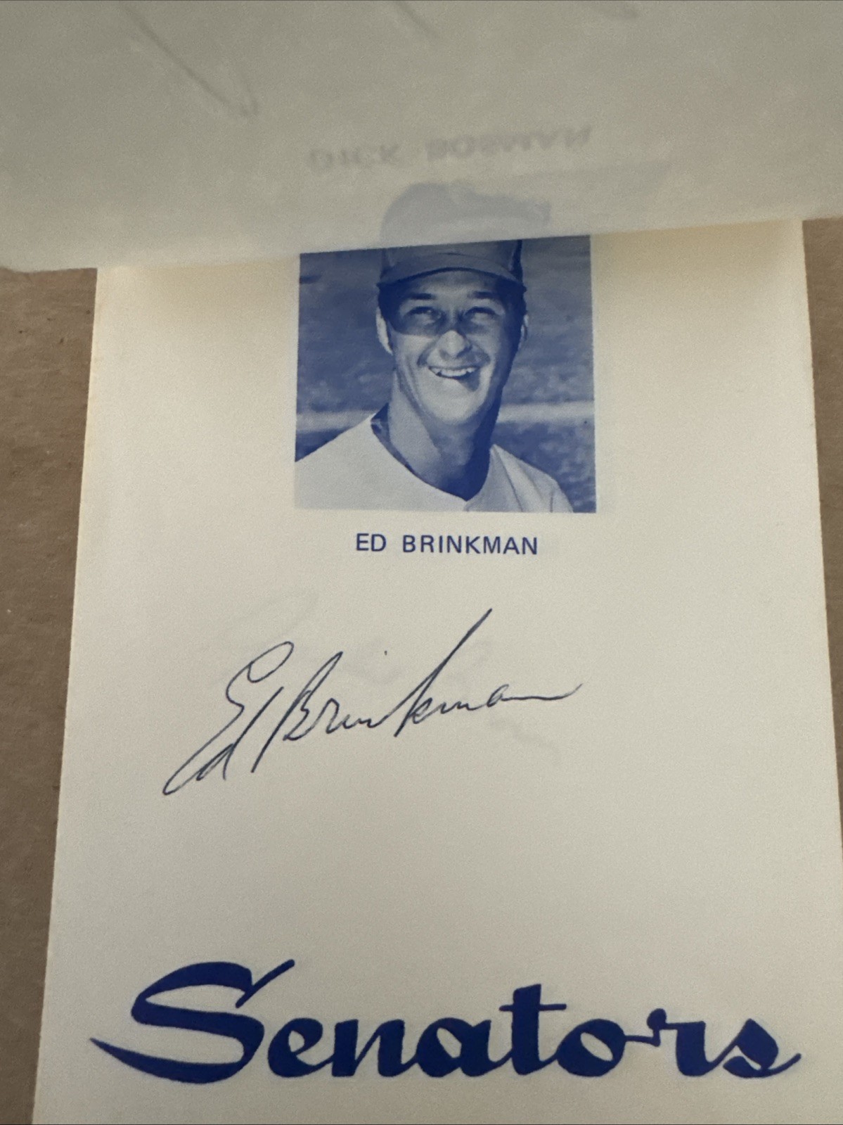 1970 Washington Senators Note Pad 20 AUTOGRAPHS John Roseboro Aurelio Rodriguez