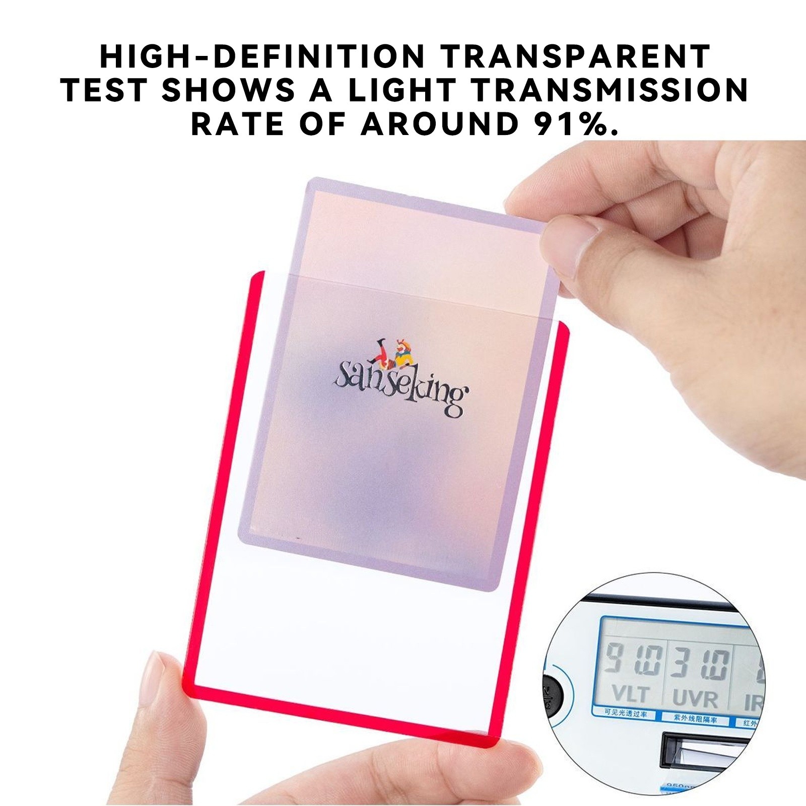 PVC Top Load Holders With Colorful Border, 3″ x 4″ Rigid Hard Card Sleeve 35pt