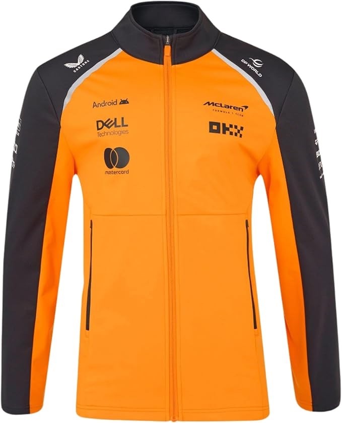 Official 2025 McLaren Formula 1 Team Castore Softshell Jacket (L) – NEW!