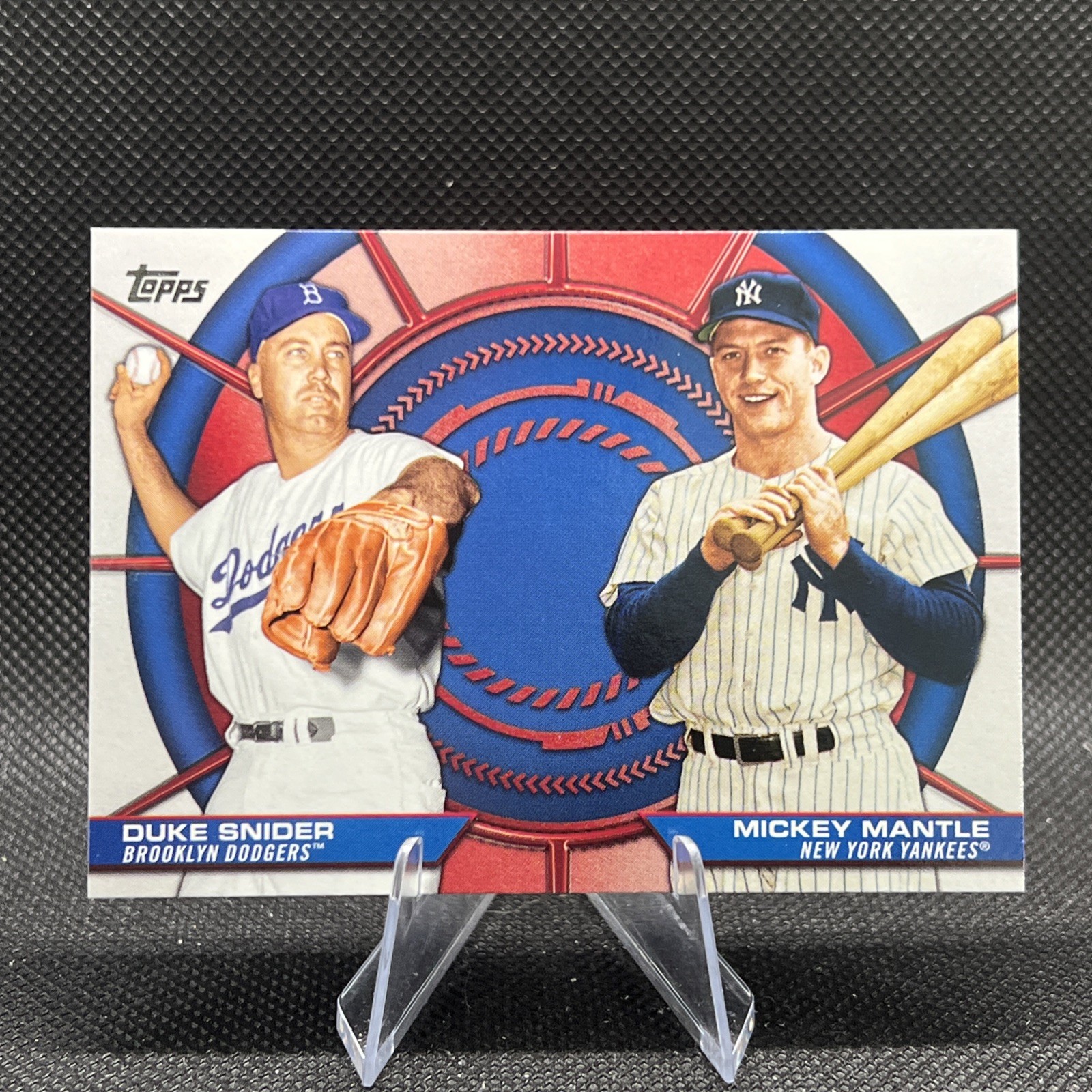 2025 Topps Series 2 #DD-13 Dynamic Duo Duke Snider / Mickey Mantle
