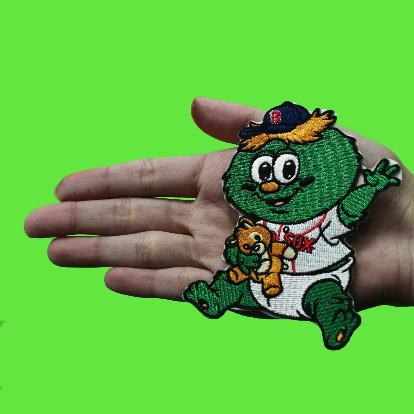 Boston Red Sox Team Baby Mascot ‘Wally The Green Monster’ Self-Adhesive Patch