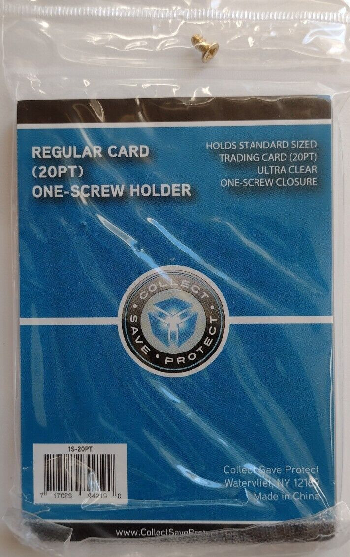 (50) CSP 20Pt 1 Screw Screwdown Card Holders Protectors New NIP Recessed Corners