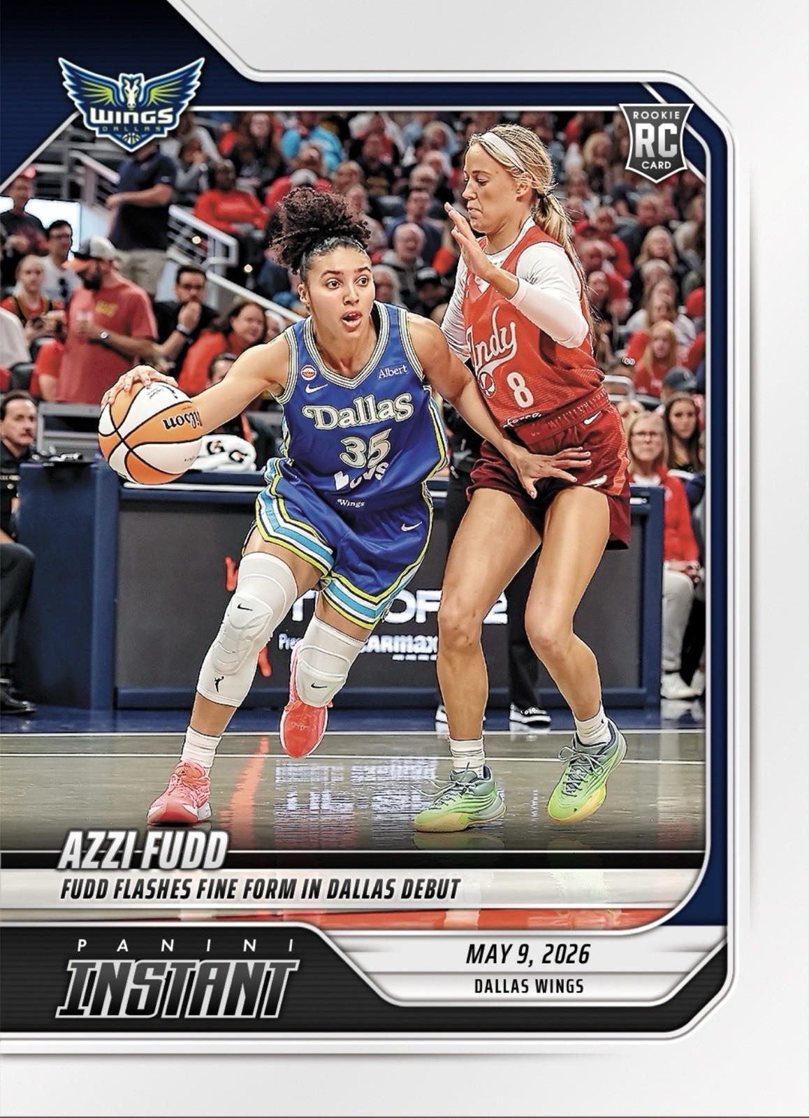 Azzi Fudd 2026 Panini Instant WNBA #37 Dallas Wings WNBA Debut RC Presale