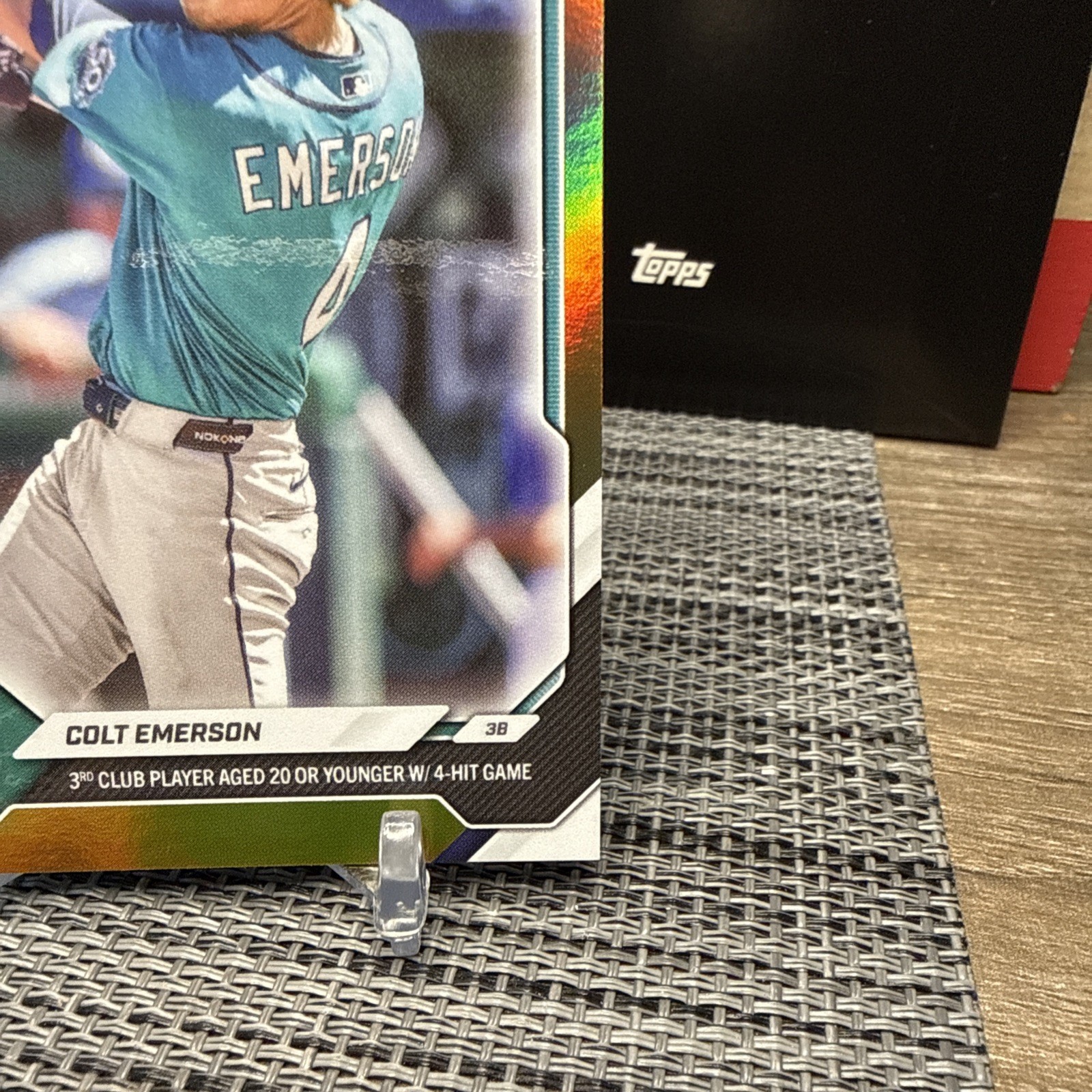 Colt Emerson, Seattle Mariners – 2026 Topps Now CALL-UP…Gold Foil Parallel 10/50