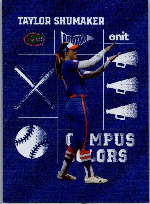 2026 ONIT Athlete Florida Softball #CC-7 Taylor Shumaker Campus Colors Dark Holo