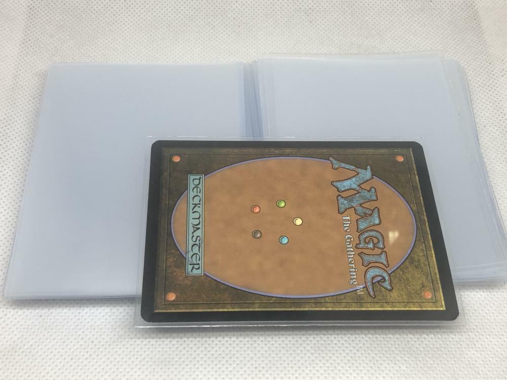 Lenayuyu 300pcs Transparent Protector Standard MTG Card Sleeves 66x91mm Glossy