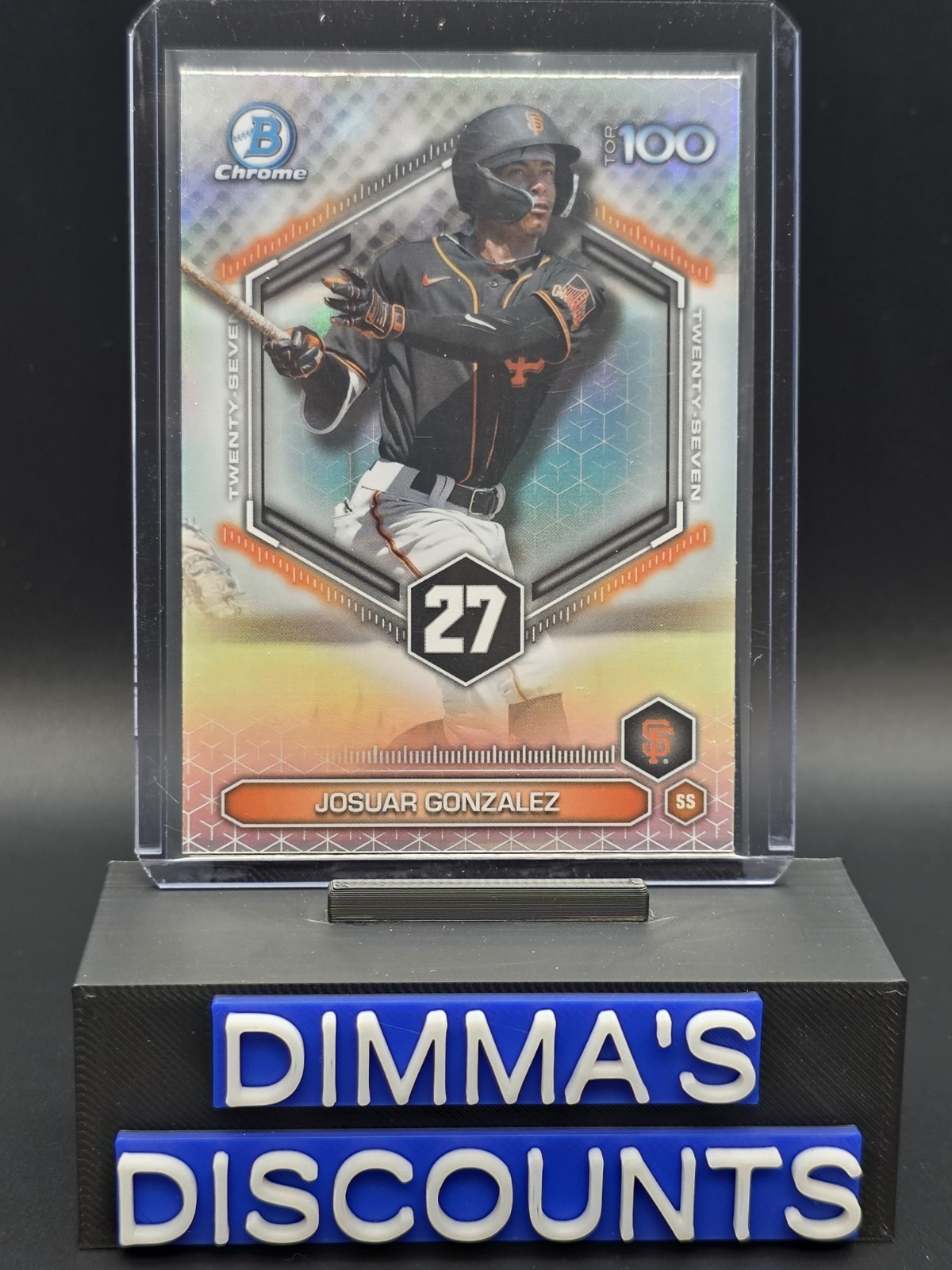 Topps 2026 Bowman Chrome Top 100 Josuar Gonzalez BTP-27 Giants MLB