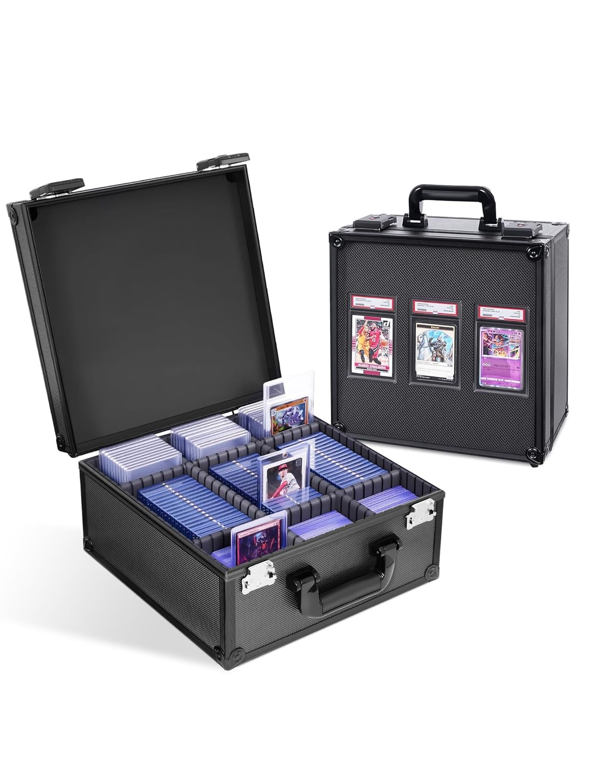 PSA Graded Card Storage Box TSA Lock Aluminum Alloy Trading Card Case Secure