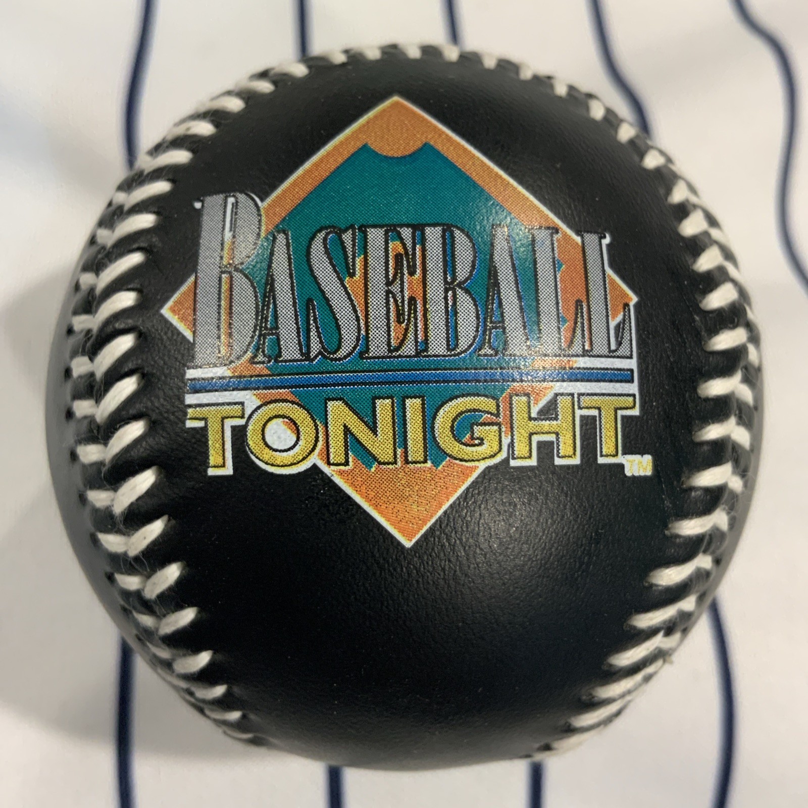 ESPN Club Disney Black Baseball Tonight Unknown Signature Souvenir Baseball Ball