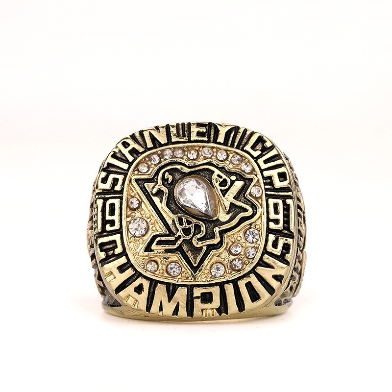 1991 Pittsburgh Penguins Stanley Cup Championship Ring Size11