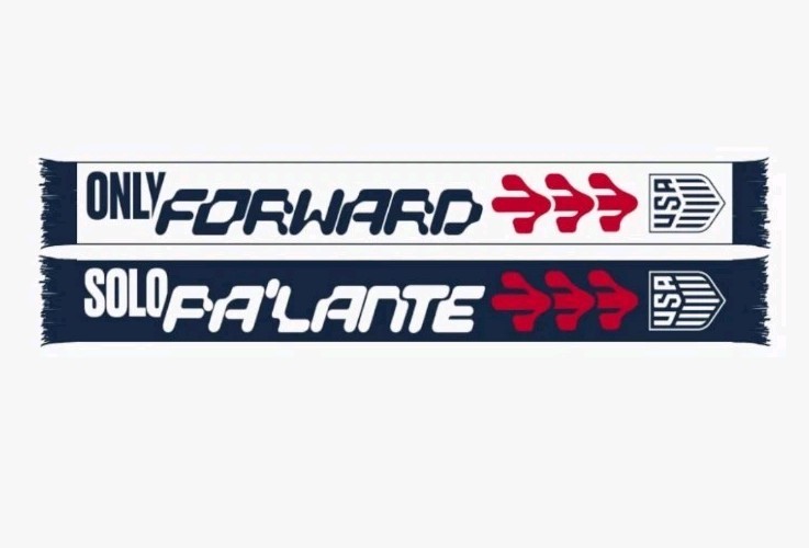 RUFFNECK Only Forward Licensed US Soccer National Team Scarf Red White Blue, NEW